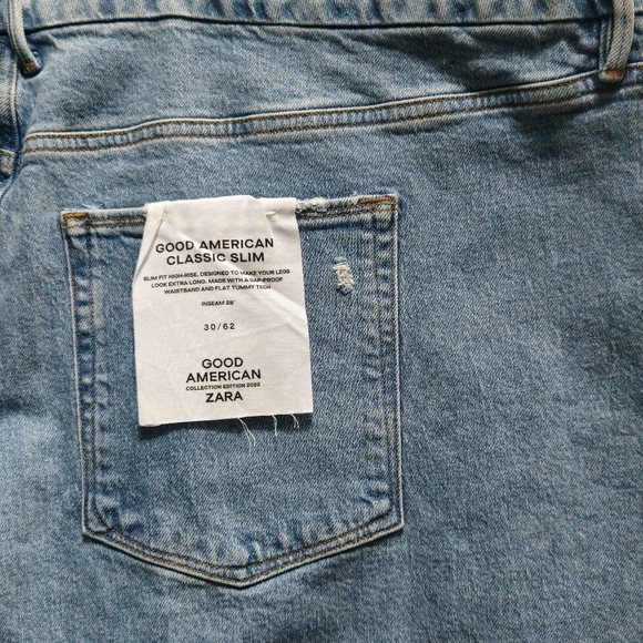 NWT Good American Zara Plus Size 30 Jeans Womens Classic Skinny Blue - Picture 4 of 10
